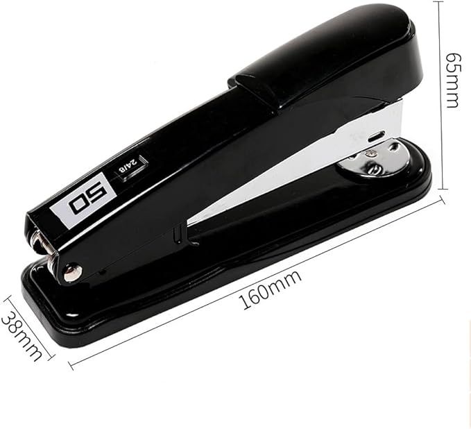 Desk Stapler Compact Stapler Student Office Thickened Stapler Multifunctional Bottom Rotatable Stapler Suitable for Office Document Binding School Supplies (Color : C)