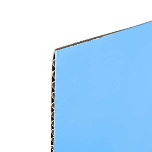 Flipside Products 36” x 48” Project Boards for Presentations, Science Fair, School Projects, Event Displays and Trifold Picture Board, Proudly Made in USA - Sky Blue - 24 Pack