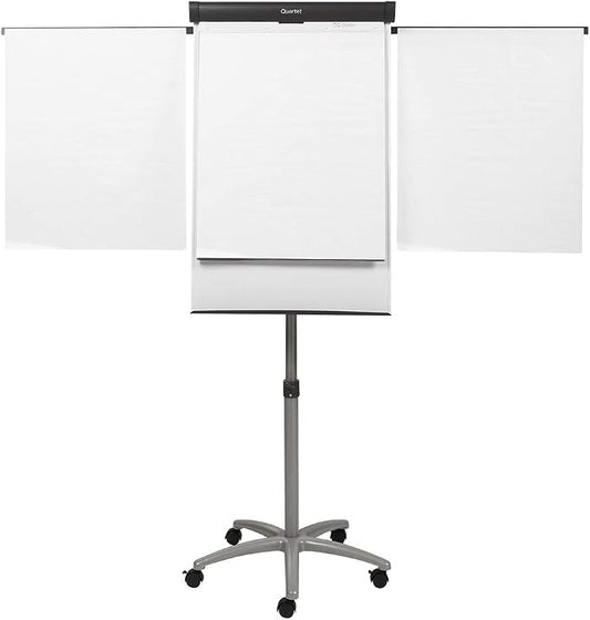 Quartet Easel, Magnetic Whiteboard/Flipchart, 3' x 2', Compass Mobile Presentation, Graphite Frame (ECM32EU)