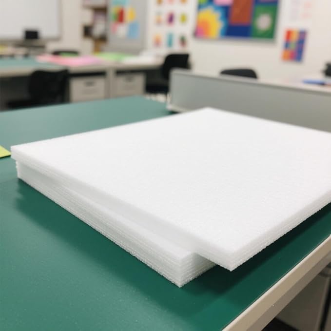 KOHAND 50 Pack 12 x 16 x 1/8 inch Foam Core Backing Boards, White Foam Boards, Thick Craft Poster Board for Signs, Presentations, School, Office and Art Projects