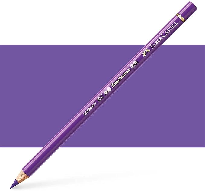 Faber-Castell Polychromos Artists' Single Pencil - Colour 136 Purple Violet