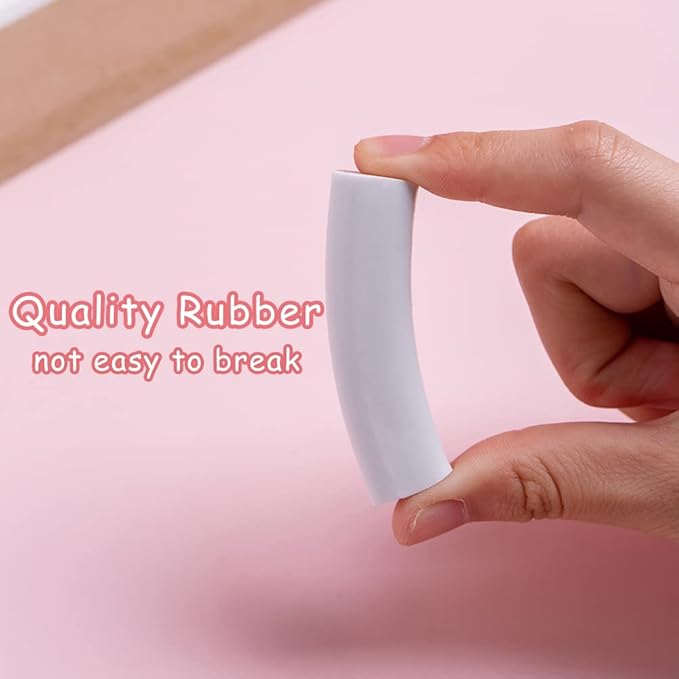 4 Pcs Cat Paw Retractable Erasers, Cute Cat Rubber for Kids, Push-Pull Rubber Eraser for Students Writing Office School Supplies