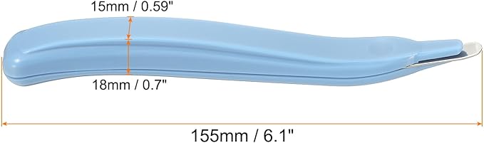 PATIKIL Staple Remover, Magnetic Staple Puller Desktop Removal Tool Cutting Tool for Office Home, Light Blue