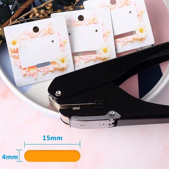 Metal Oval Single Hole Punch Oval Punch 4 * 15mm Oval Hole Paper Punch