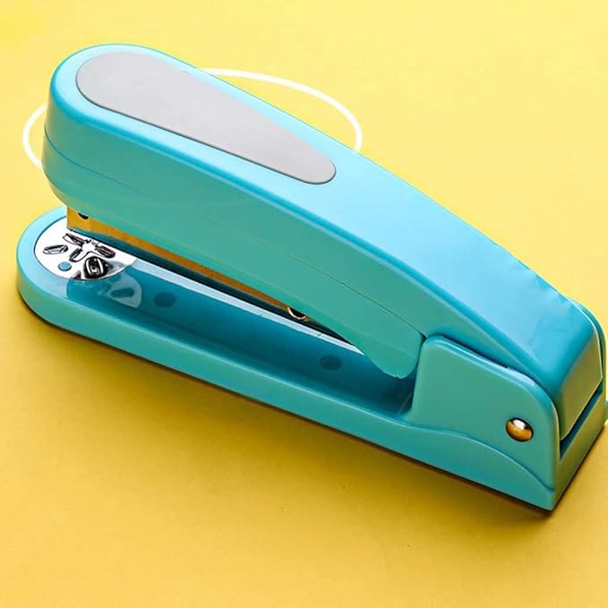 360 Rotation Heavy Duty Stapler Use 24/6 Staples Effortless Long Stapler School Paper Stapler Office Bookbinding Supplies(C)