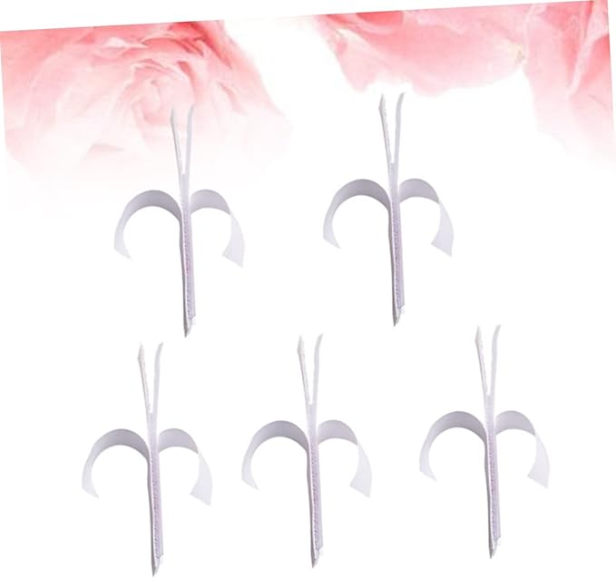 CHILDWEET 5pcs Self-Adhesive Hook and Tape Mounting Strips for Home Office and Crafting Strong Holding Power Smooth Reusable and Removable for Wall Lights and Decorations