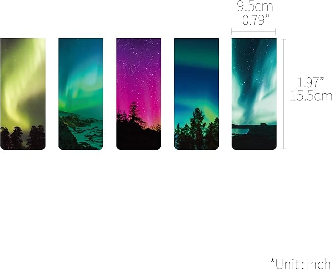 Monolike Magnetic Bookmarks Night Sky Ver.2, Set of 5