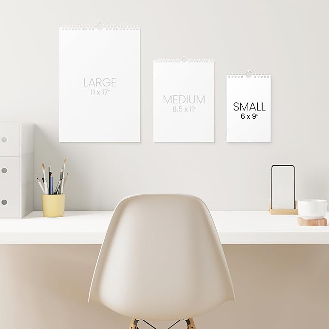 Karto Small Wall Calendar 2026-2027 - Vertical 6x9 inch January 2026 to June 2027 - Small, Versatile, and Easy Planning with the Aesthetic Desk Monthly Calendar - Boho