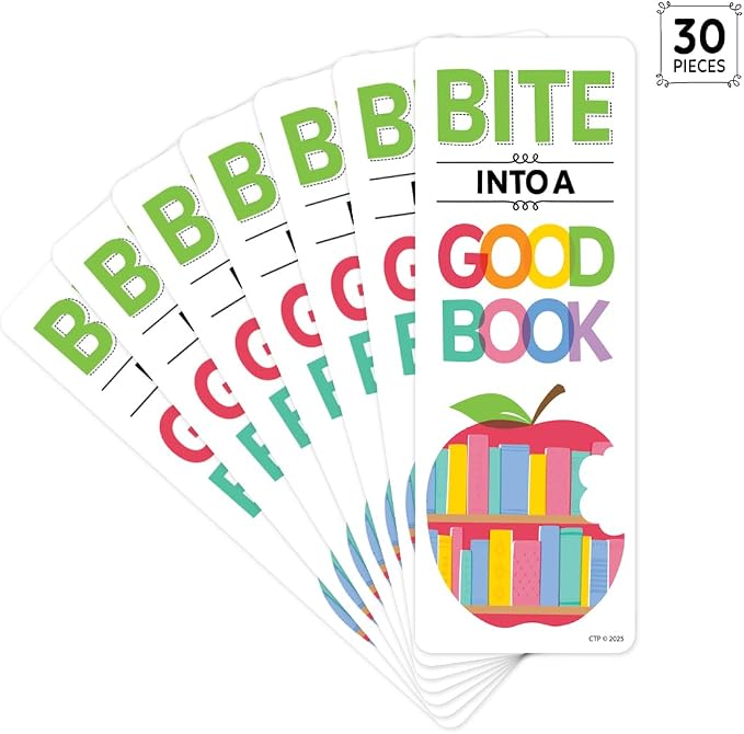 CTP Apple Time Bite into... Bookmarks 30 per Package (#11034 Creative Teaching Press)