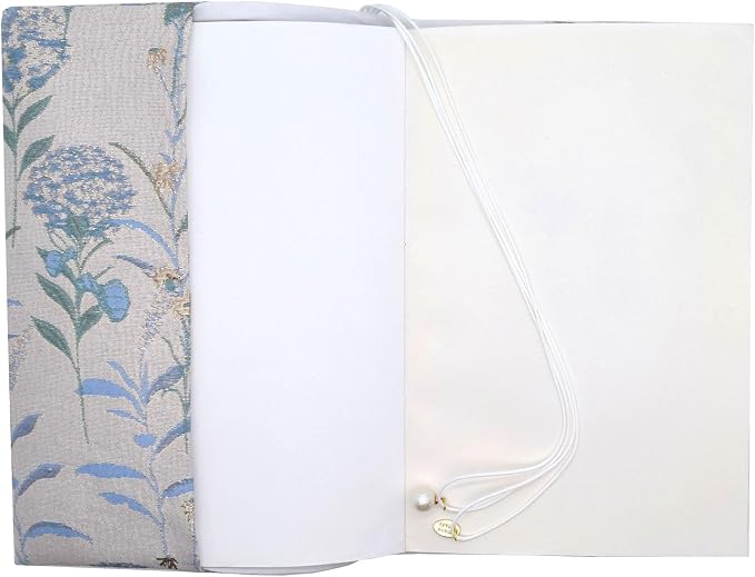 BLBMH 10x7 Book Cover | Handmade Non-Stretch Fabric Bible Cover with Bookmark | Washable Large Hardcover Paperback Protector | Privacy Reading Gift for Women - Dandelions Blue