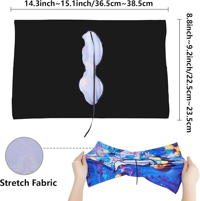CRASPIRE Dragon Stretchable Book Cover Black Jumbo Fabric Reusable Washable Large Nylon Book Protector Elastic Notebook Wraps Suitable for Large Paperbacks Textbook Bookish Hardcover Book Lovers