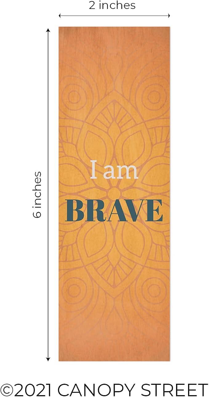 Motivational Bookmarks / 24 Uplifting Quotemarks Bulk Pack / 2" x 6" Paper Bookmark Set / 24 Inspirational Designs/Teen Girl Teacher Classroom Present/Made in The USA