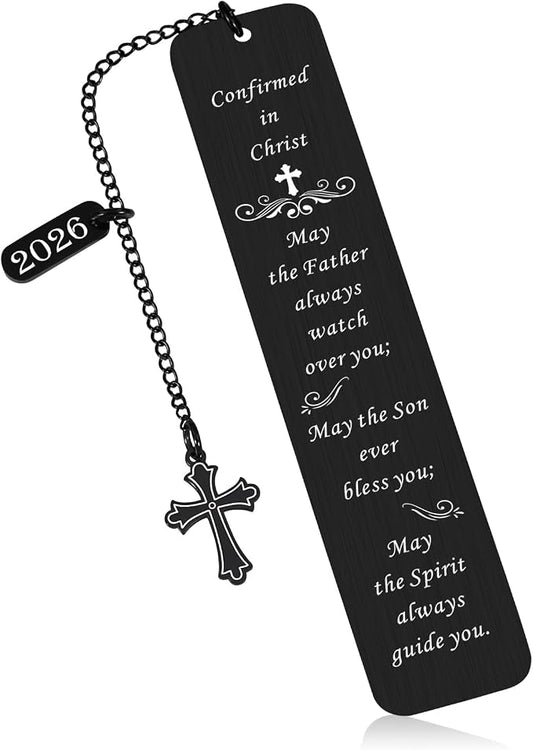 Confirmation Gifts for Teenage Boys Girls, Catholic Confirmation Gifts Bookmark for Teen Boys Girls, Confirmation Sponsor Gifts for Women Men, Easter Gifts for Teens, Baptism Gift