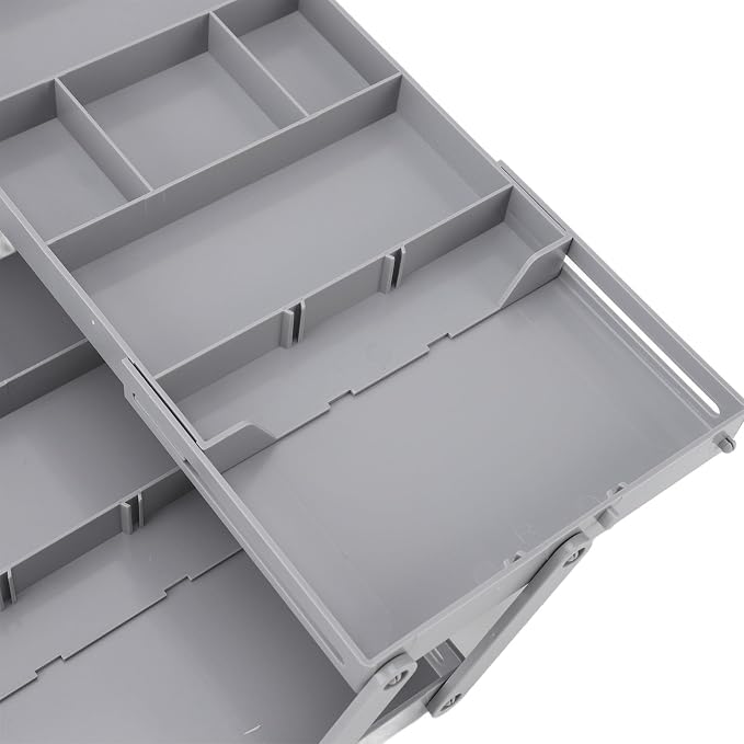 AMAKO Expandable Desk Organizer Tray: 3 Tier Drawer Organizer,for Jewelry, Cosmetic, Utensils & Office Supplies, Multi Level Storage Solution (2 Tier)