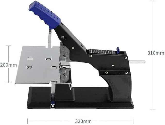 Manual Book Stapler, A3 Booklet Making Machine with Anti-Slip Handle, 60 Sheet Capacity and Adjustable Side Margin