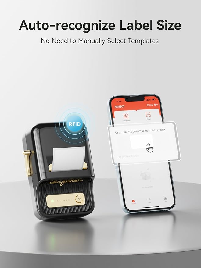 NIIMBOT B21 Label Maker with 2 Roll Label Tape