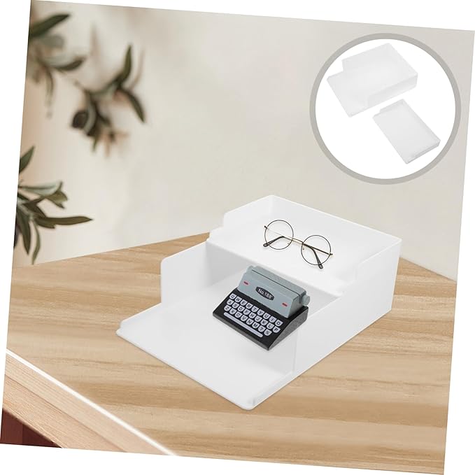 DOITOOL 2pcs Desktop File Holder Practical Document Storage Organizer for Office Home Multi Container Smooth for Efficient File Management