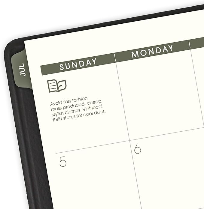 AT-A-GLANCE Planner 2026-2027 Weekly & Monthly Academic 12-Month July-June Quarter-Hourly Appointment Book, 8-1/4" x 11", Recycled, Black (70957G05)