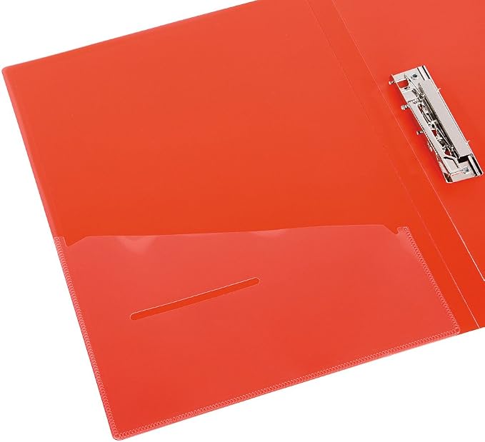 Filexec 6192, Clamp Binder, Frosted, Set of 6, 6 Assorted Colors Blueberry, Strawberry, Grape, Lime, Lemon, Tangerine (50028-6192)