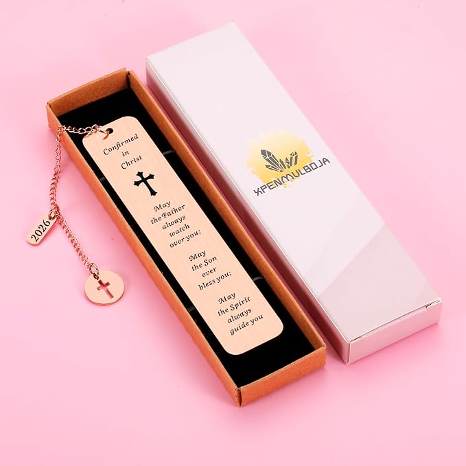 Confirmation Gifts for Teenage Girls Boys 2026 Catholic Confirmation Gifts for Women Men Christian Bookmark for Godson Goddaughter Confirmed Bible Verse Bookmark