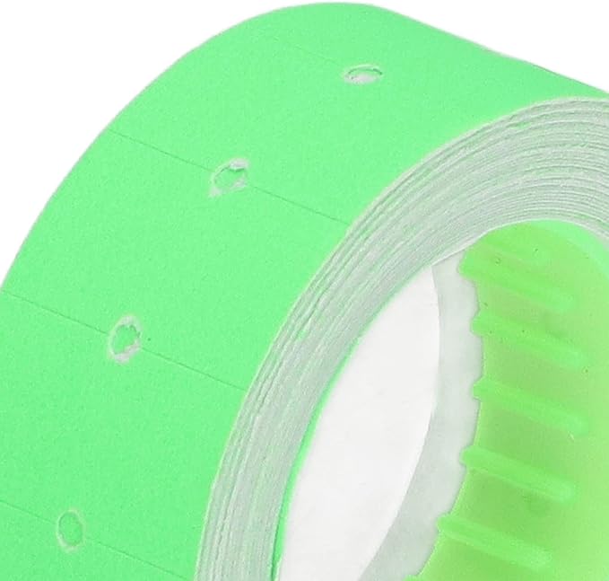 30 Rolls 15000 Price Gun Labels, Pricing Labels Single Row Price Gun Tag for Mx-5500 M5500 Fluorescent Green Price Marker Stickers