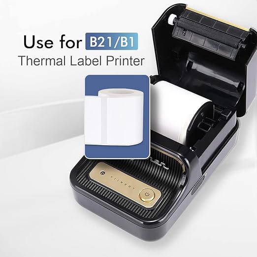 Label Maker Tape Compatible for NIIMBOT B21/B1/B3S, Barcode Address Label Printer Paper Waterproof Anti-Oil Scratch-Resistant Sticker White 1.97"x1.18"(50 * 30mm) 230 Labels