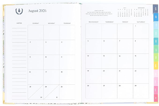 2026-2027 Weekly Planner by Emily Ley – Simplified Bookbound Planner Pineapple Charm, August 2026–July 2027 – 12-Month Academic Year Organizer for Women