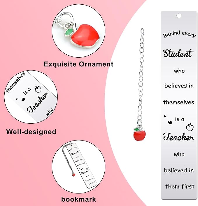 Quimoy Teacher Appreciation Gifts - Bookmarks for Women, Gifts for Teachers Day, Graduation, Retirement, Christmas