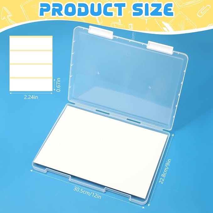 Affrolling 4 Pack A4 Paper Organizer Box File Box Plastic Paper Storage Container Colorful Transparent Document Project Case for 8. 5" x 11" Us Letter Scrapbook Magazine Protector Office Supplies