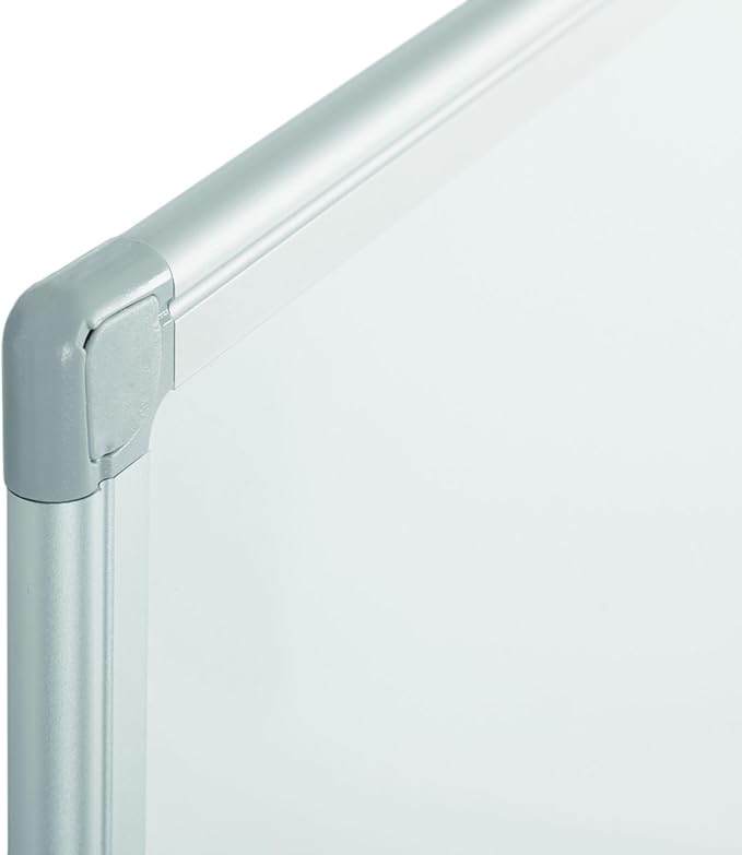 MasterVision Whiteboard Earth, Melamine Dry Erase Board, 18" x 24", Double sided with Aluminum Frame