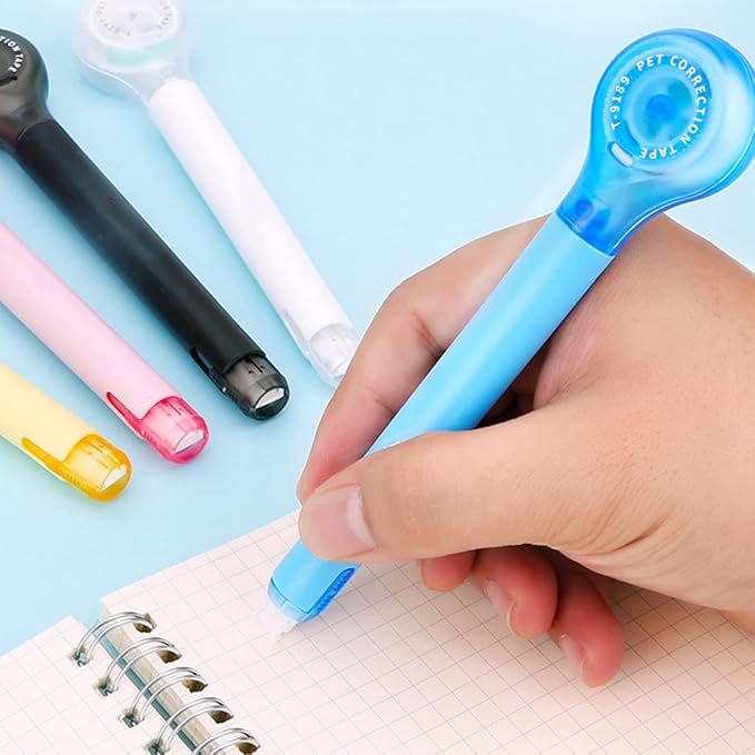 5pcs Mini Correction Tape Pens for Students, Instant Dry Correction Tape, School Supplies for Writing and Studying Random Color
