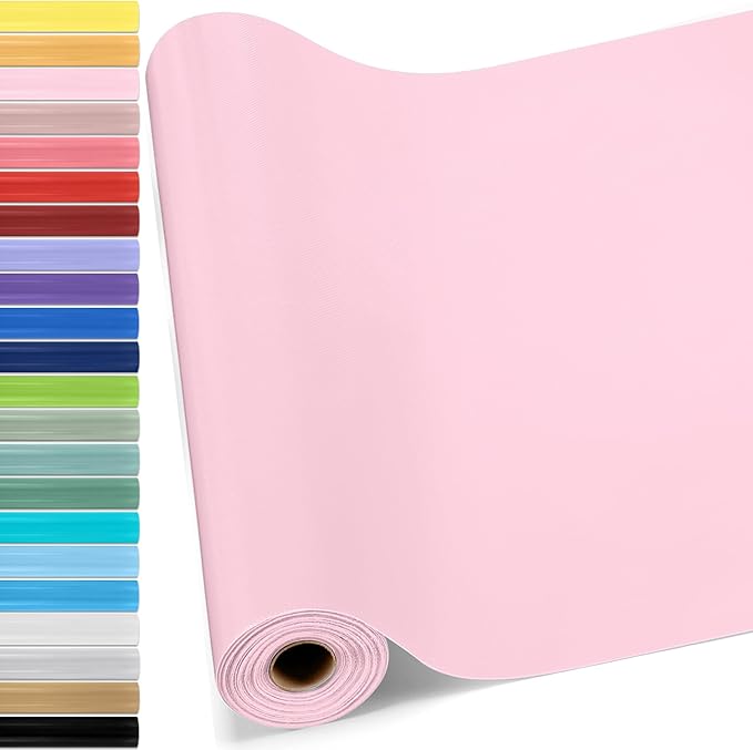 Hahafelt 16 in x 40 Ft Fabric Bulletin Board Roll Classroom Non Woven Fabric Background Decorations Waterproof Wrinkle Resistant Bulletin Board for Back to School Wall Decor(Pink,Pure)