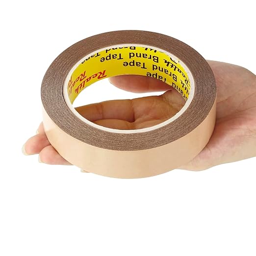 Realth Clear Double Sided Tape 2" x 50 Ft, Two Sided Heavy Duty Adhesive for Carpet Leather Work Phone Repair Battery Replacement Craft LED Strip Light Office Home Car Deco