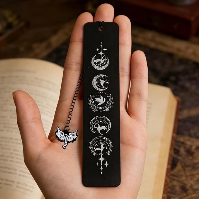 Fantasy Fourth Wing Dragon Sword Bookmarks - Fourth Wing Fans Page Markers Cool Bookmarks for Men Fantasy Dragon Gifts for Male Readers as Birthday Gifts (Dragon Bookmark Set 11)