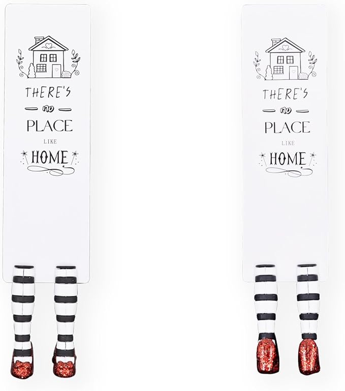Witch Bookmark Ruby Slippers Book Mark Funny Book Desk Decor Bookmarks for Book Lovers Fathers Day Gifts Gift Ideas (There's-no-Place-Like-Home Bookmark)
