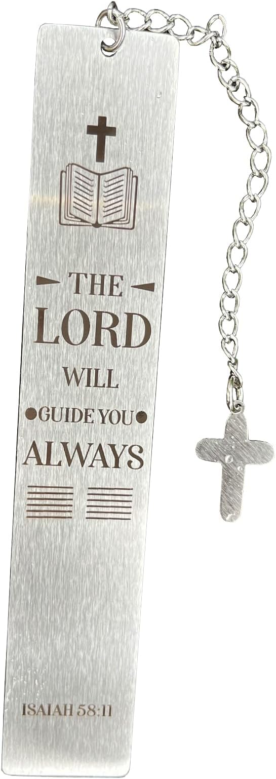 Bible Bookmarks Book Markers, Metal Christian Bookmark Gift Accessories (Isaiah 58:11)