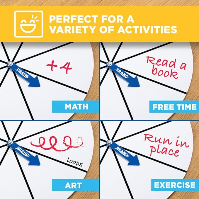 Prang Dry Erase Activity Spinner Board, 1 Ct, Cassie Stephens Art Teacher