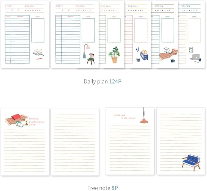 Monolike Ordinary days 4 Month Study Planner, Lamp - Academic Planner, Weekly & Monthly Planner, Study plan