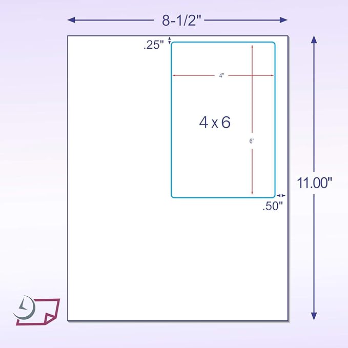 NextDayLabels - Integrated Laser Form with Label Combination (4x6 | Top Right | Case of 1500)