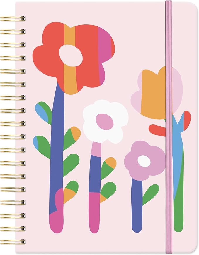 Orange Circle Studio Undated Tri-Tab Planner, Garden Renaissance