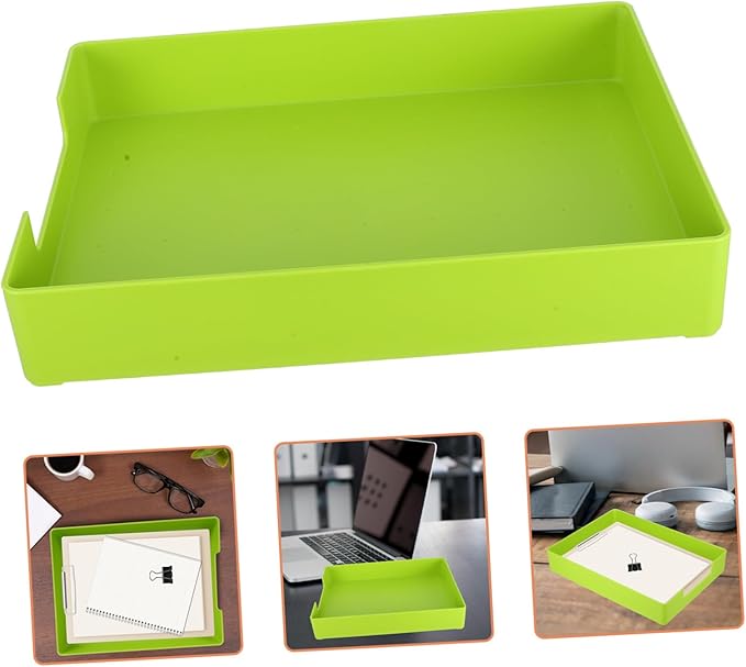Gadpiparty Document Storage Box for Office Paper Tray Desktop Organizer Stationery Supplies Holder Desk File Organizer