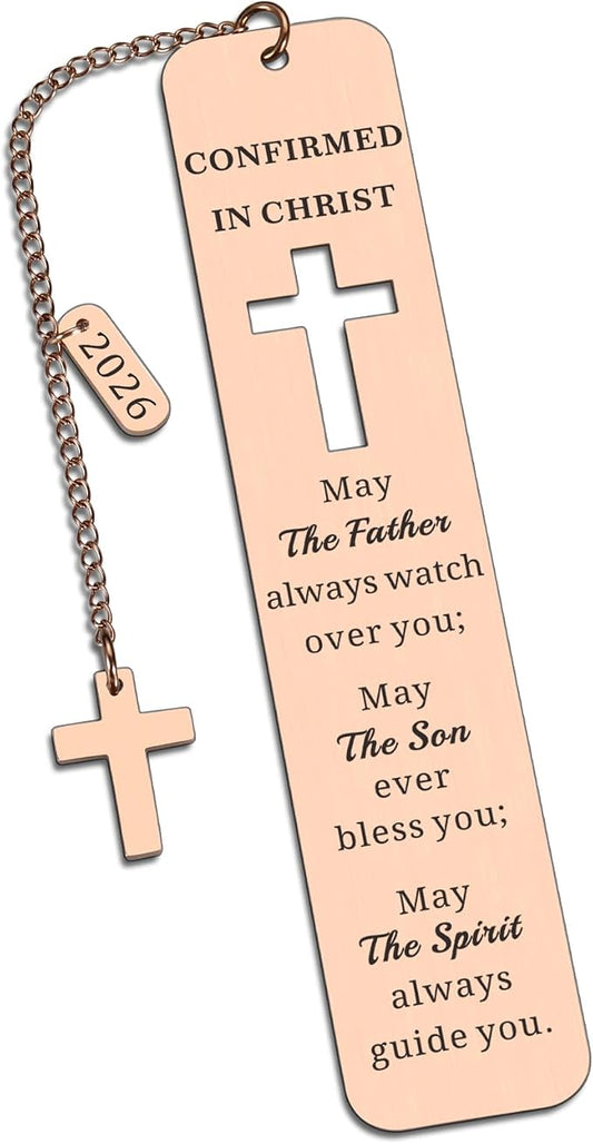 2026 Confirmation Gifts for Teen Girls Boys - Catholic Confirmation Gifts for Teenage Boys Girls Easter Basket Stuffers Christian Bookmark Confirmations Favors for Guests Religious Gift for Women Men