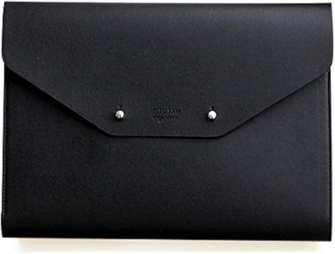 Modern Design PU Leather Padfolio, A5 Size Writing Portfolio Includes Writing Pad, Pen holder, Card & ID Slots, Extra Pockets, Carry Case Pad Holder, 7”X9” (Black)