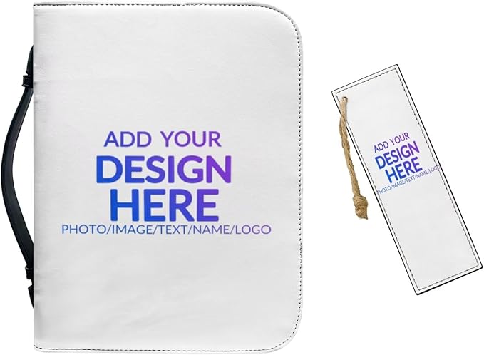 Customized Extra Large Bible Covers for Men Personalized Leather Bible Case for Women with Bookmark Custom Bible Carrying Case,X-Large