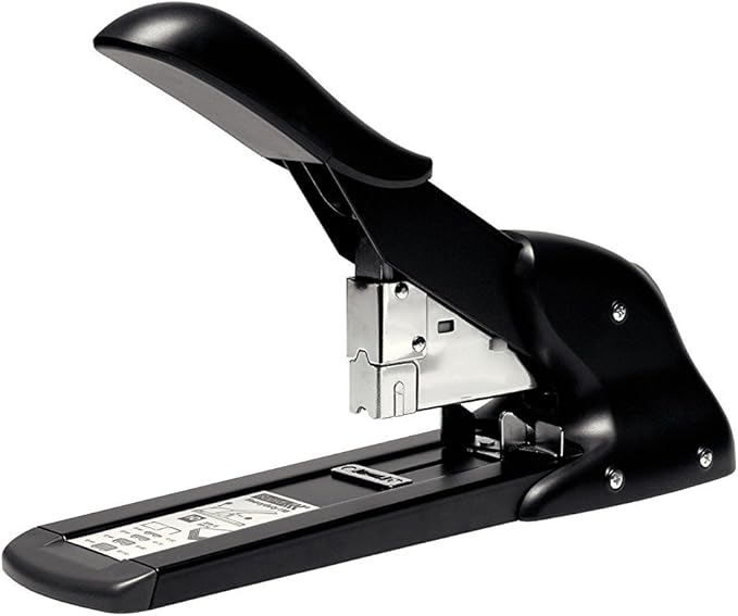 Rapid Fashion HD110 Heavy Duty Stapler, 110 Sheet Capacity, High Volume Stapling, Metal and Plastic, Black, 21080816