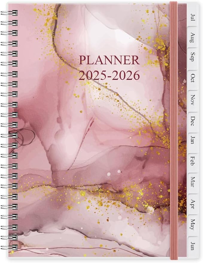 2025-2026 Planner - Weekly and Monthly Planner 2025-2026 from July 2025 to June 2026, Easy to Organize Your Daily Life, 7" x 10", Pink