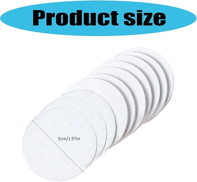 Multipurpose Adhesive Backing Round Tape Double Sided Hook and Loop Sticker for Keep Household Items in Place Pack of 10 Carpet Tape