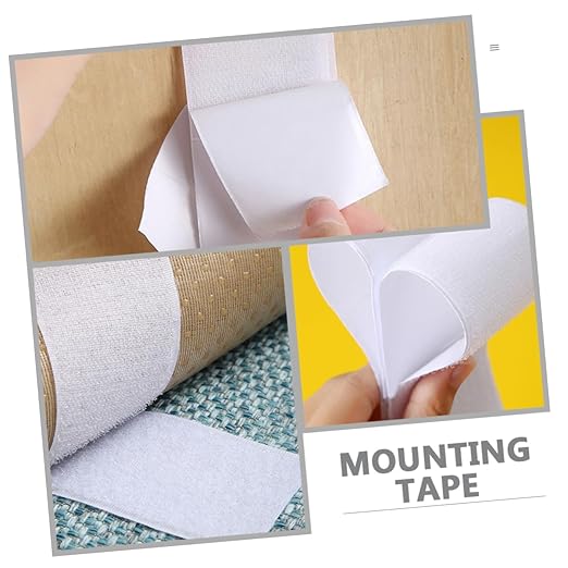 Vaguelly 2rolls Hook and Tapes for Guitar Effect Pedal Mounting Versatile and Fasteners Velour Hook Side for Musicians and Professionals