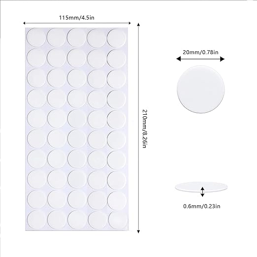 Adhesive Stick dots Two-Sided Sided Mounting Putty Stick Tack for Wall Hanging Crafts Balloons Festival Party Decorations,Clean Removable(0.78"*0.78"-700)