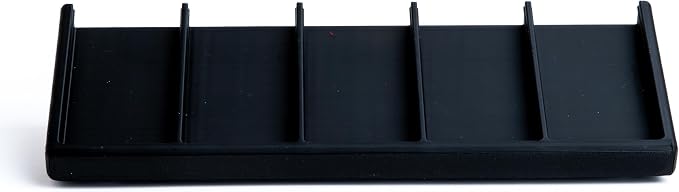 Remote Holder Organizer Pedestal Caddy Compatible with Lutron Pico Remotes, Anti-Slip Feet, Holds 5 Remotes, Black, Indoor Use Only